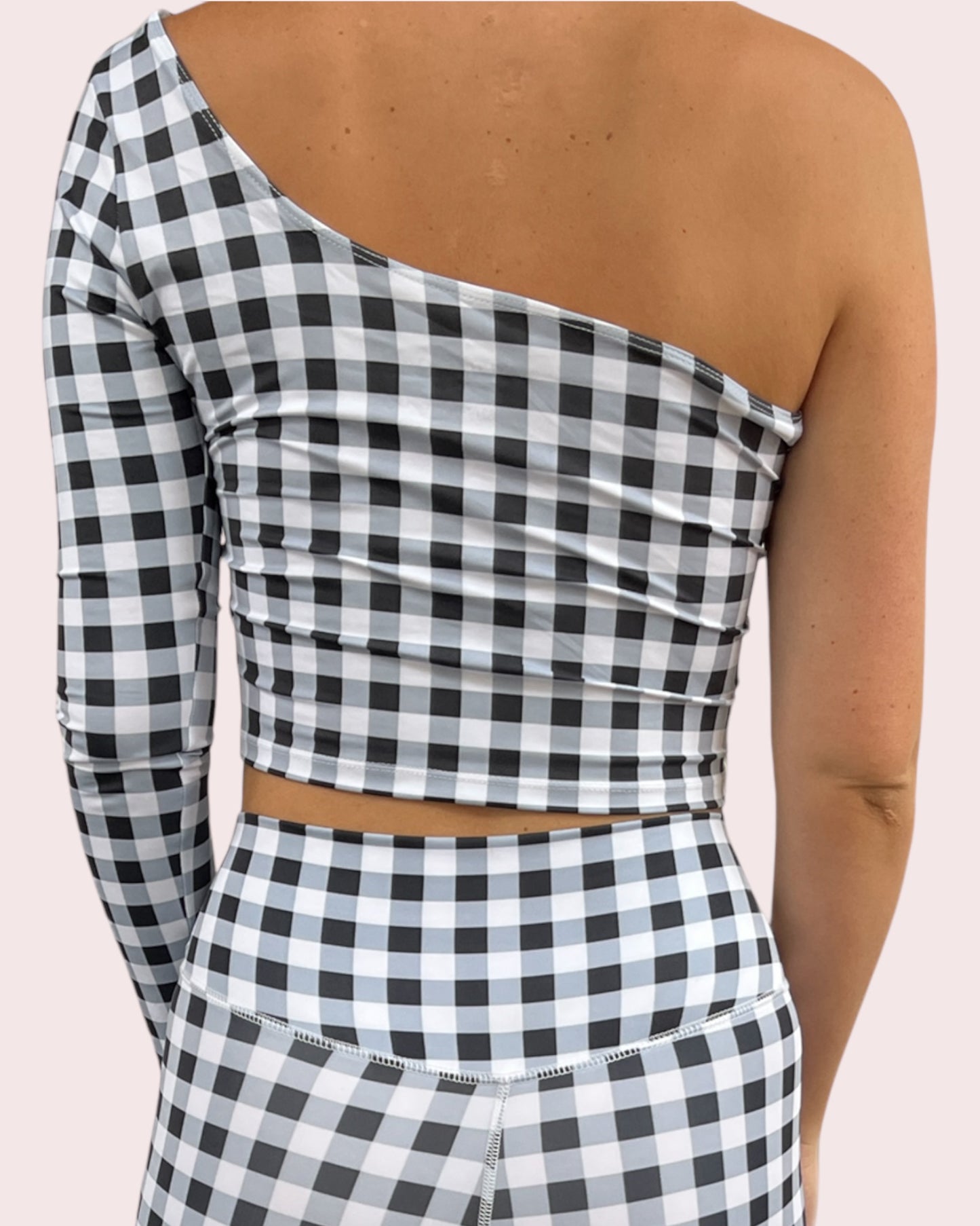Checker Yoga Top