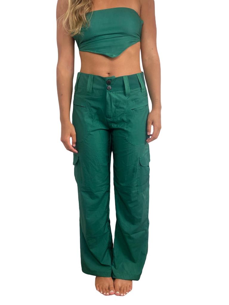 Emerald Strapless Triangle Bikini Top