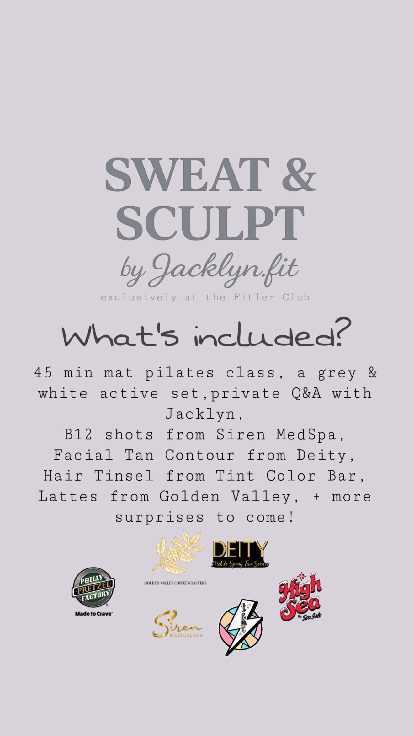 Philly Sweat & Sculpt Ticket