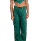 Emerald Strapless Triangle Bikini Top
